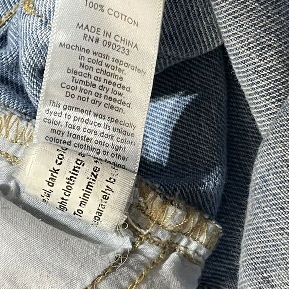 Pacsun SZ 27 Mom Jeans High-Rise Distressed 5-Pocket Light Wash Ankle Length - Picture 8 of 8